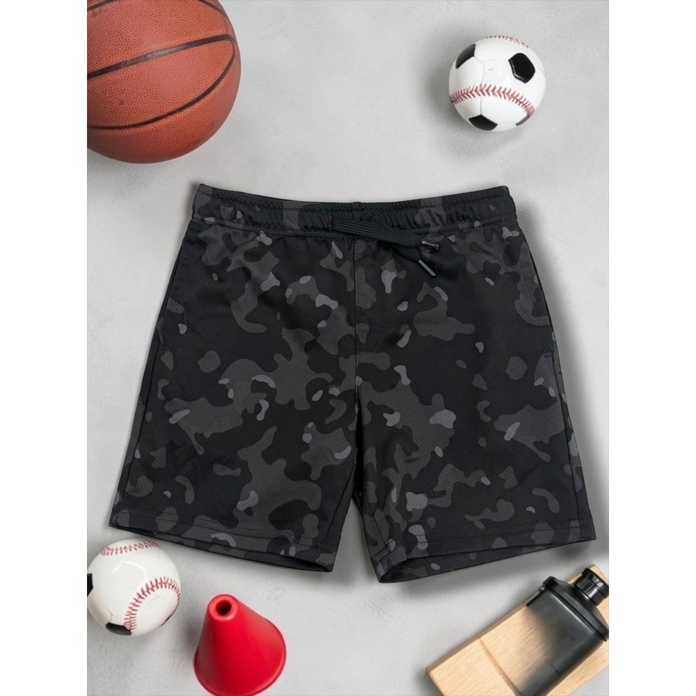 Ideology Camo Mesh Drawstring Athletic Shorts Size 6